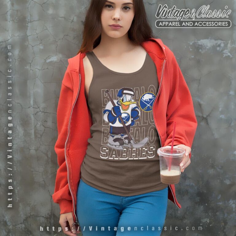 Buffalo Sabres Donald Duck Hockey Shirt Tank Top Racerback Buffalo Sabres Donald Duck Hockey Shirt Tank Top Racerback