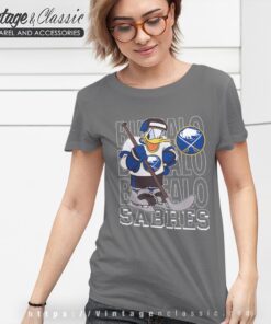 Buffalo Sabres Donald Duck Hockey Shirt 6 Buffalo Sabres Donald Duck Hockey Shirt Women T shirt