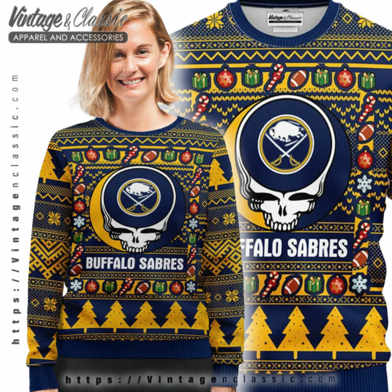 Buffalo Sabres Grateful Dead Ugly Sweater Ugly Sweater shirt Buffalo Sabres Grateful Dead Ugly Sweater Ugly Sweater shirt