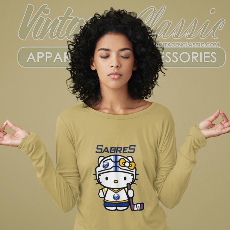 Buffalo Sabres Hello Kitty Shirt Long Sleeve Tee Buffalo Sabres Hello Kitty Shirt Long Sleeve Tee