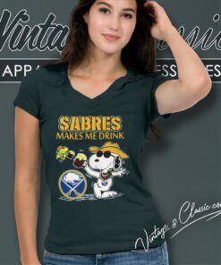 Buffalo Sabres Make Me Drinks Shirt 6 Buffalo Sabres Make Me Drinks V Neck TShirt