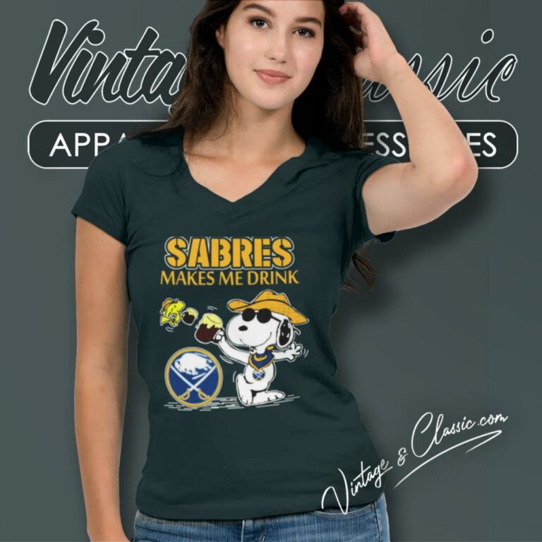 Buffalo Sabres Make Me Drinks V Neck TShirt Buffalo Sabres Make Me Drinks V Neck TShirt
