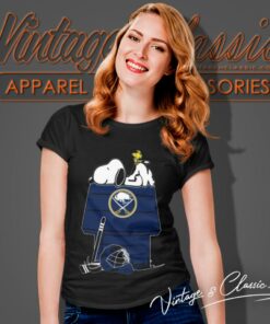 Buffalo Sabres Nhl Hockey Snoopy Woodstock The Peanuts Movie Women T Shirt