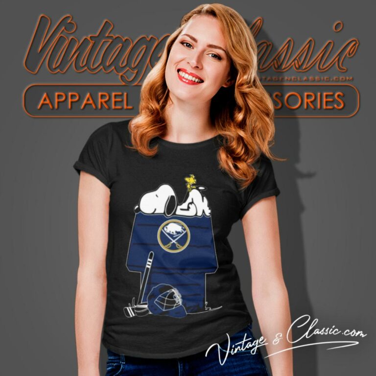 Buffalo Sabres Nhl Hockey Snoopy Woodstock The Peanuts Movie Women T Shirt Buffalo Sabres Nhl Hockey Snoopy Woodstock The Peanuts Movie Women T Shirt