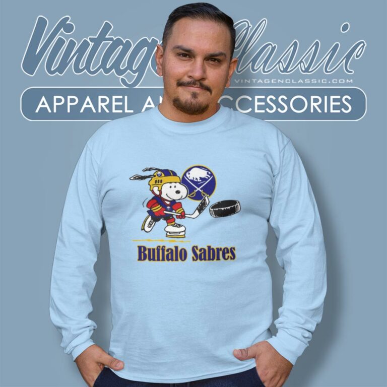 Buffalo Sabres Snoopy Nhl Long Sleeve Tee Buffalo Sabres Snoopy Nhl Long Sleeve Tee