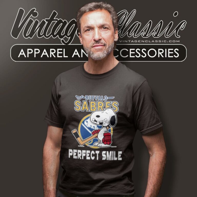 Buffalo Sabres Snoopy Perfect Smile The Peanuts Movie Hockey T Shirt Buffalo Sabres Snoopy Perfect Smile The Peanuts Movie Hockey T Shirt