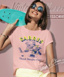 Buffalo Sabres Think Stanley Cup Nhl Hockey Women T Shirt