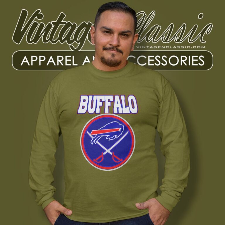 Buffalo Sabres X Bills Mash Up Long Sleeve Tee Buffalo Sabres X Bills Mash Up Long Sleeve Tee