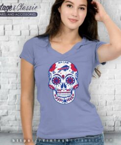 Buffalo Sugar Skull V Neck TShirt