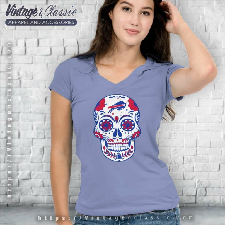 Buffalo Sugar Skull V Neck TShirt Buffalo Sugar Skull V Neck TShirt