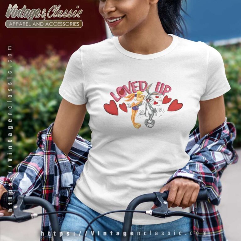 Bugs Bunny And Lola Loved Up Women TShirt Bugs Bunny And Lola Loved Up Women TShirt