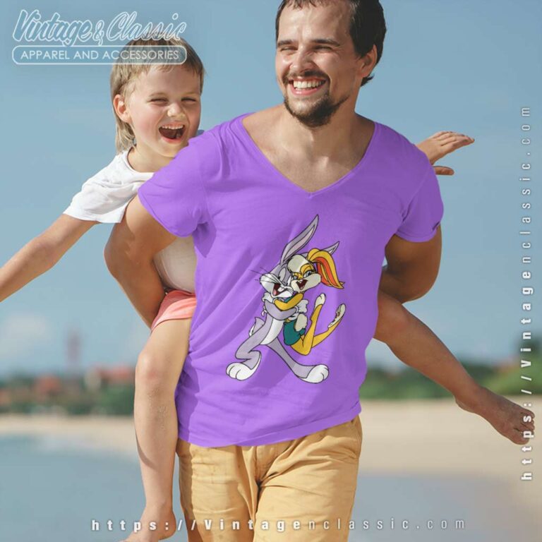 Bugs Bunny And Lola Together V Neck TShirt Bugs Bunny And Lola Together V Neck TShirt