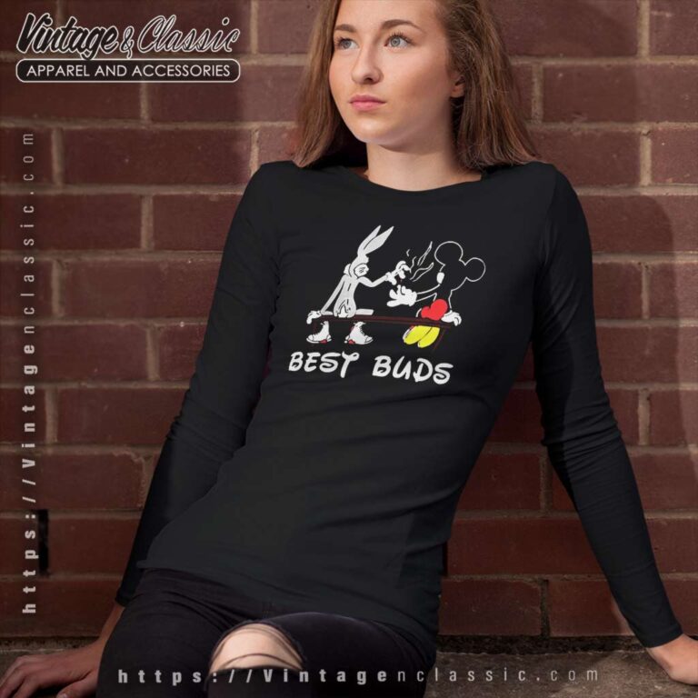 Bugs Bunny And Mickey Mouse Long Sleeve Tee Bugs Bunny And Mickey Mouse Long Sleeve Tee