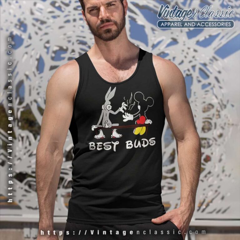 Bugs Bunny And Mickey Mouse Tank Top Racerback Bugs Bunny And Mickey Mouse Tank Top Racerback