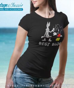 Bugs Bunny And Mickey Mouse Women TShirt