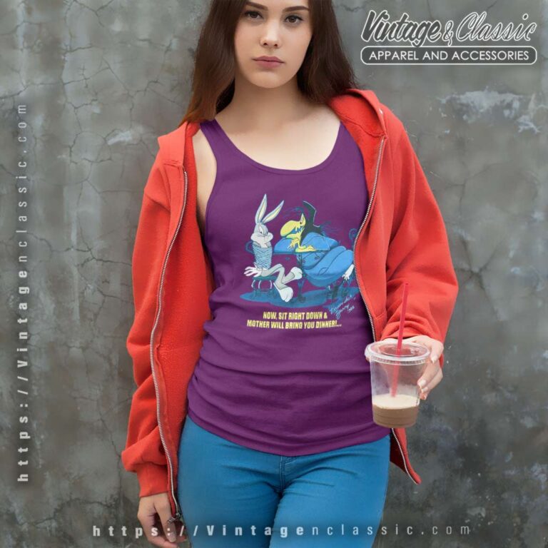 Bugs Bunny And Witch Hazel Tank Top Racerback Bugs Bunny And Witch Hazel Tank Top Racerback