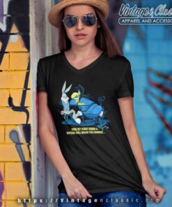 Bugs Bunny And Witch Hazel V Neck TShirt