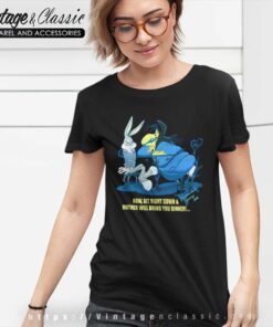 Bugs Bunny And Witch Hazel Women TShirt