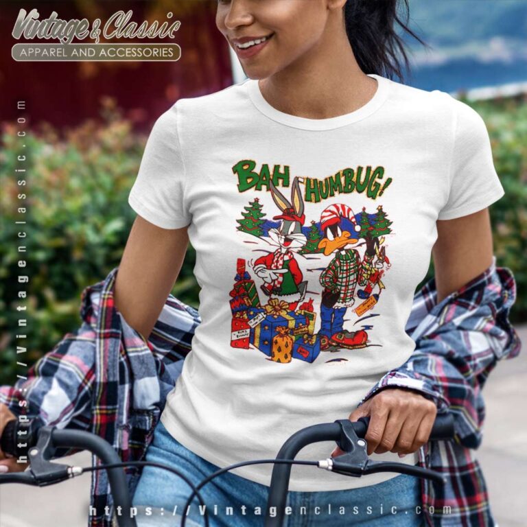 Bugs Bunny Daffy Duck Bah Humbug Women TShirt Bugs Bunny Daffy Duck Bah Humbug Women TShirt