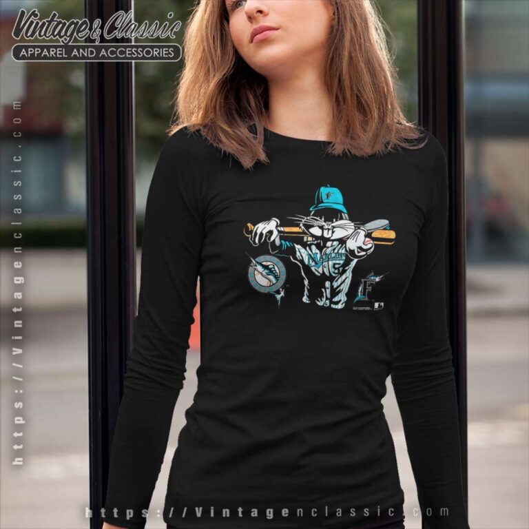 Bugs Bunny Florida Marlins Long Sleeve Tee Bugs Bunny Florida Marlins Long Sleeve Tee