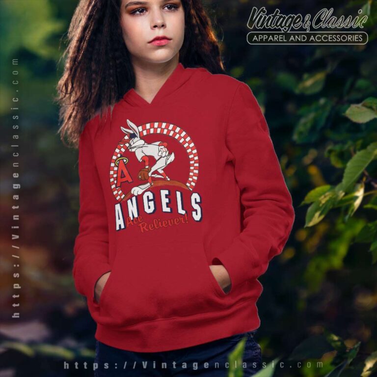 Bugs Bunny Los Angeles Angels Baseball Hoodie Bugs Bunny Los Angeles Angels Baseball Hoodie