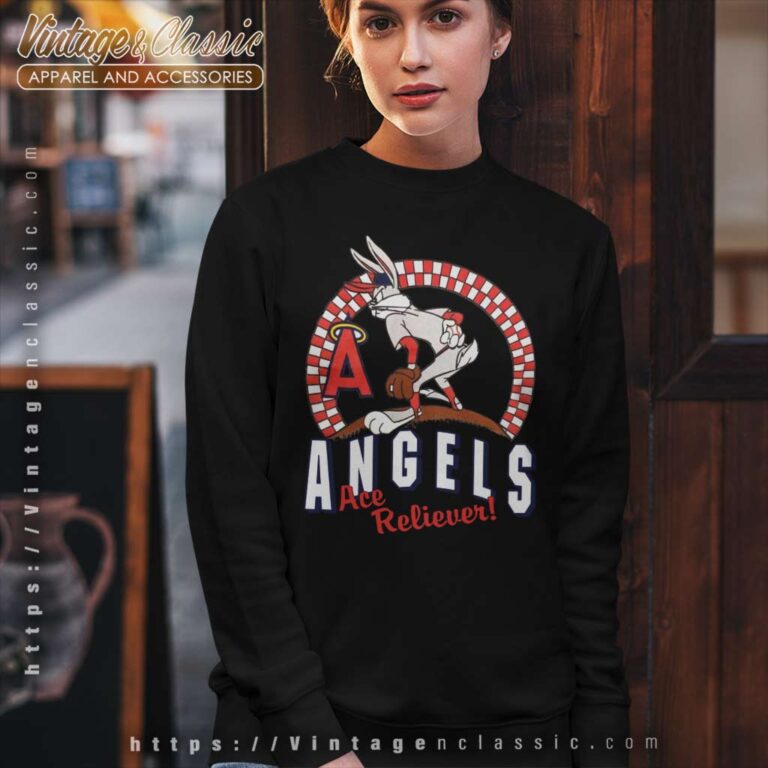 Bugs Bunny Los Angeles Angels Baseball Sweatshirt Bugs Bunny Los Angeles Angels Baseball Sweatshirt