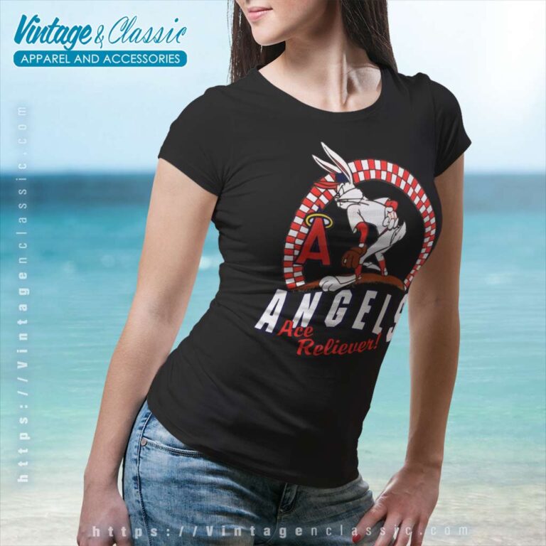 Bugs Bunny Los Angeles Angels Baseball Women TShirt Bugs Bunny Los Angeles Angels Baseball Women TShirt
