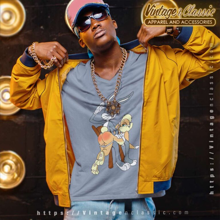 Bugs Bunny Spanks Lola V Neck TShirt Bugs Bunny Spanks Lola V Neck TShirt