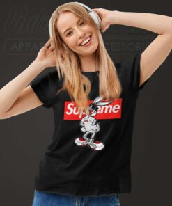Bugs Bunny Supreme Glasses Shirt 6 Bugs Bunny Supreme Glasses Women TShirt