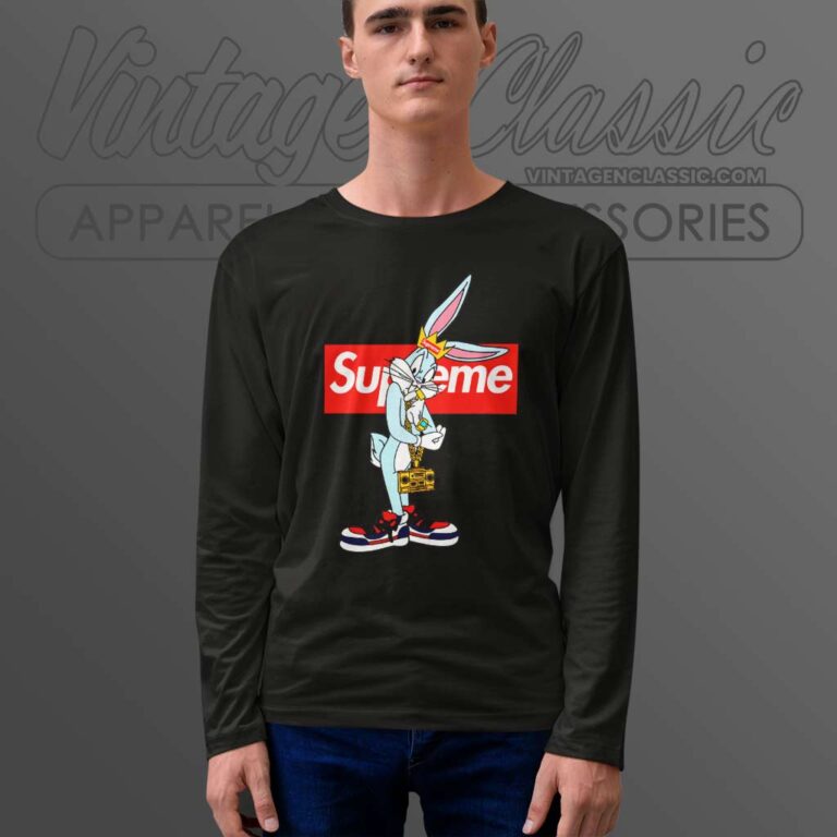 Bugs Bunny Supreme Gold Chain Long Sleeve Tee Bugs Bunny Supreme Gold Chain Long Sleeve Tee