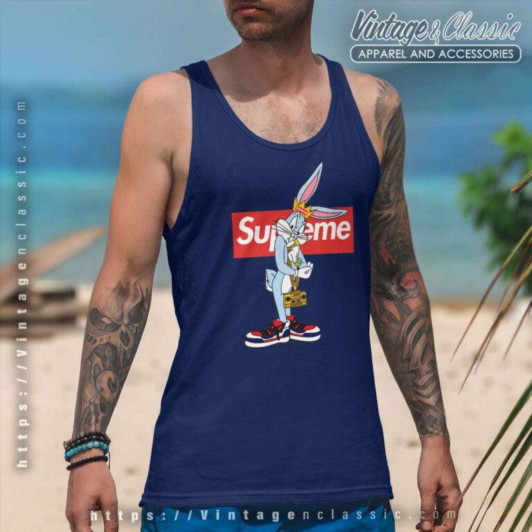 Bugs Bunny Supreme Gold Chain Tank Top Racerback Bugs Bunny Supreme Gold Chain Tank Top Racerback