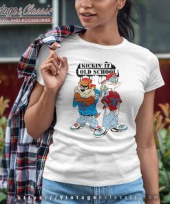 Bugs Bunny Taz Looney Tunes Retro Women TShirt