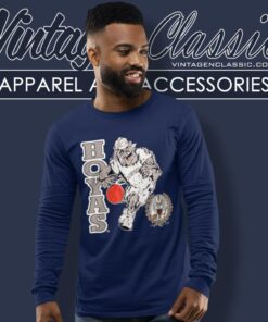 Bulldog Georgetown Hoyas Shirt University Of Georgetown Long Sleeve Tee