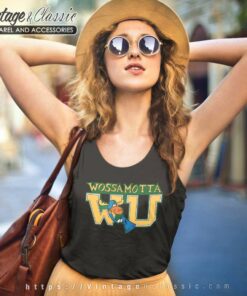 Bullwinkle J Moose Wossamotta University Tank Top Racerback