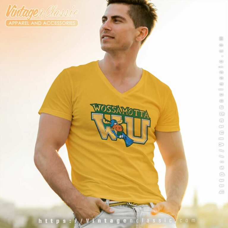 Bullwinkle J Moose Wossamotta University V Neck TShirt Bullwinkle J Moose Wossamotta University V Neck TShirt
