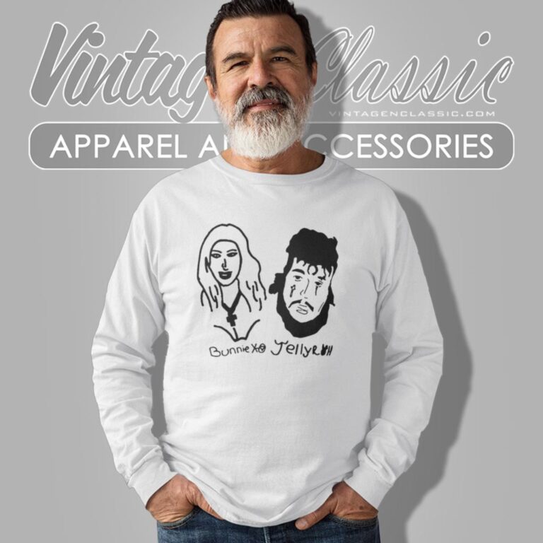 Bunnie Xo Jelly Roll Drawing Long Sleeve Tee Bunnie Xo Jelly Roll Drawing Long Sleeve Tee