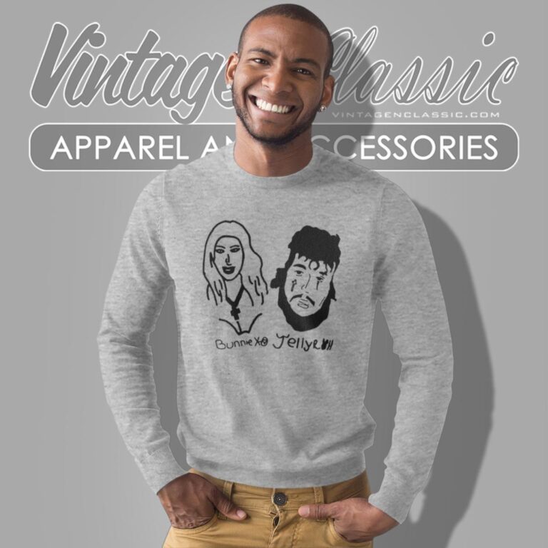 Bunnie Xo Jelly Roll Drawing Sweatshirt Bunnie Xo Jelly Roll Drawing Sweatshirt