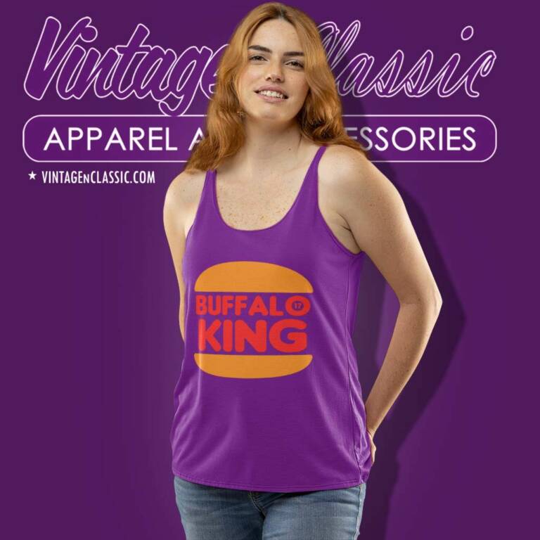 Burger King Buffalo King Football Tank Top Racerback Burger King Buffalo King Football Tank Top Racerback