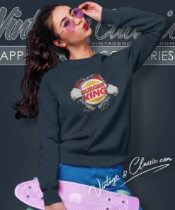 Burger King Custom 3d Tear Sweatshirt