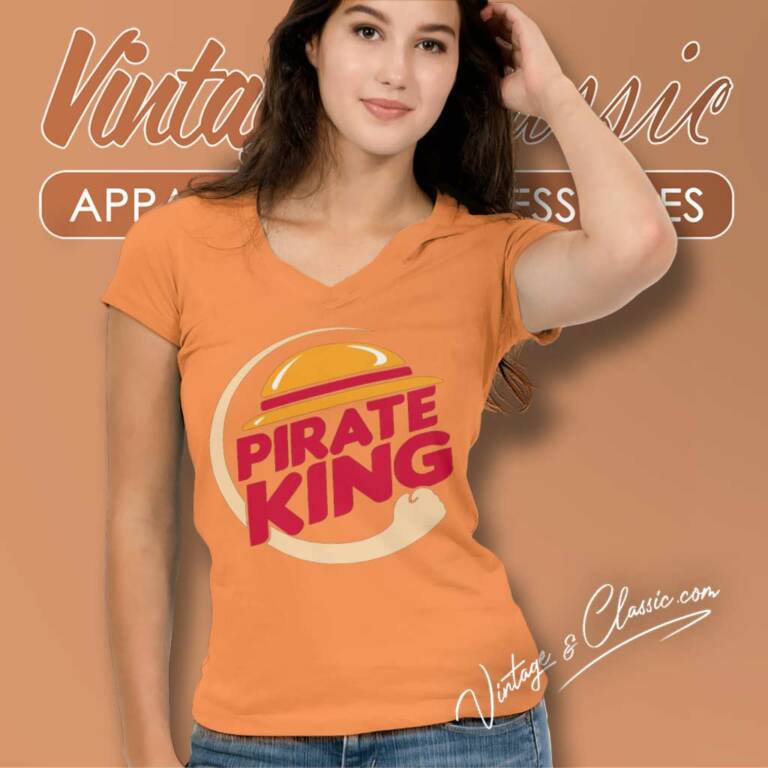 Burger King One Piece Pirate V Neck TShirt Burger King One Piece Pirate V Neck TShirt