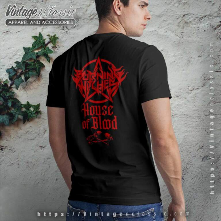 Burning Witches Shirt House Of Blood T Shirt Back Side Burning Witches Shirt House Of Blood T Shirt Back Side