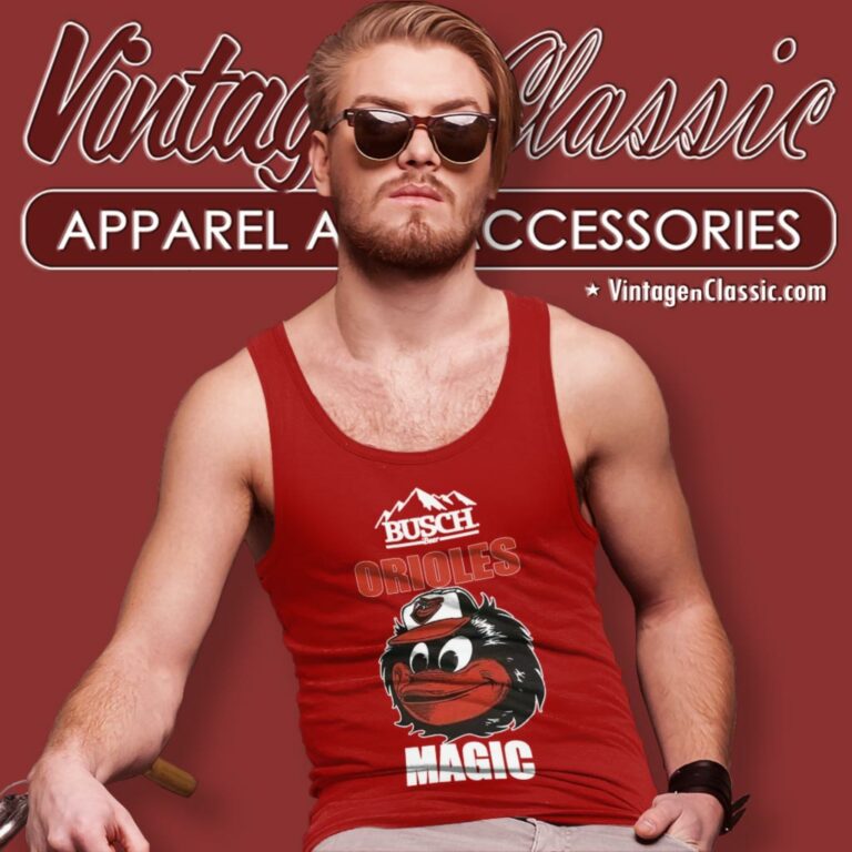 Busch Beer Baltimore Orioles Baseball Tank Top Racerback Busch Beer Baltimore Orioles Baseball Tank Top Racerback