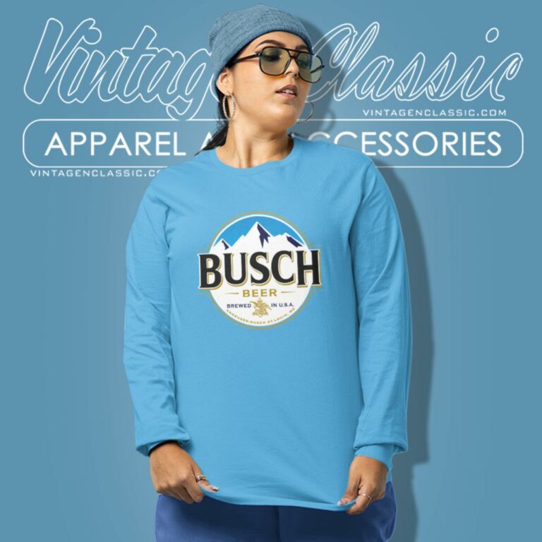 Busch Beer Brewed In Usa Long Sleeve Tee Busch Beer Brewed In Usa Long Sleeve Tee