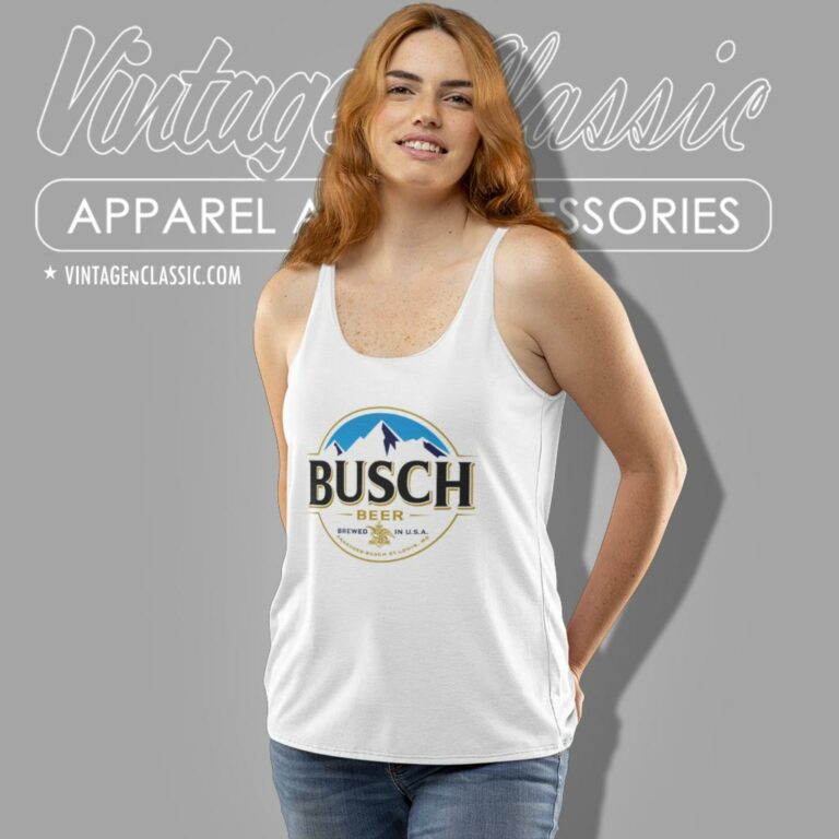 Busch Beer Brewed In Usa Tank Top Racerback Busch Beer Brewed In Usa Tank Top Racerback