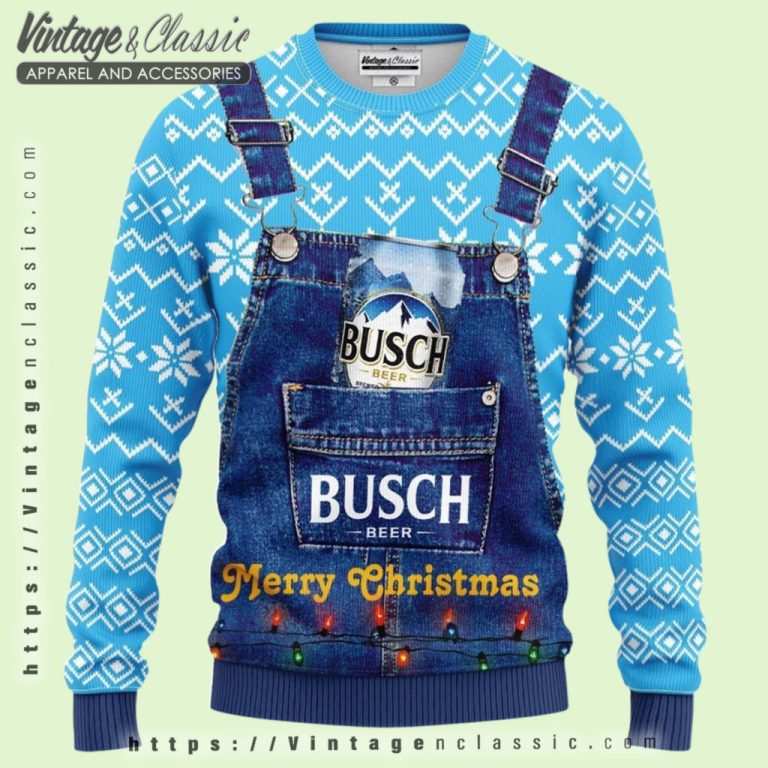 Busch Beer Logo Ugly Christmas Sweater Ugly Christmas Sweater Busch Beer Logo Ugly Christmas Sweater Ugly Christmas Sweater