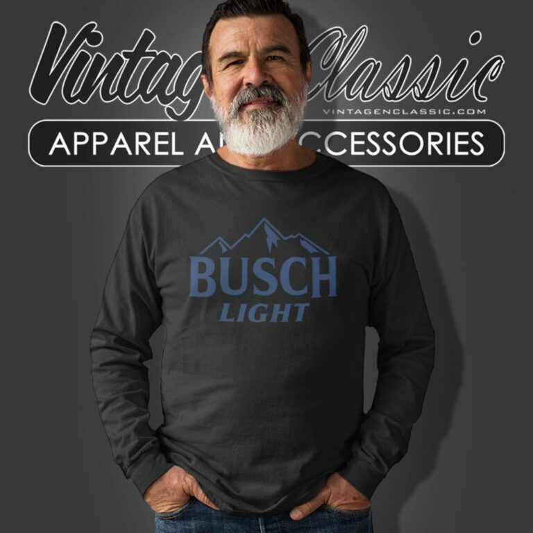 Busch Light Beer Logo Long Sleeve Tee Busch Light Beer Logo Long Sleeve Tee