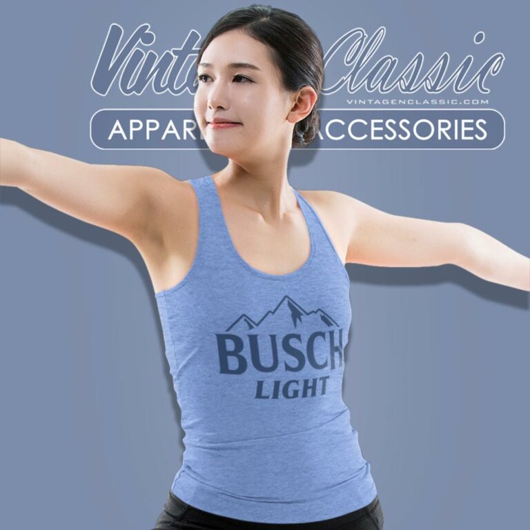Busch Light Beer Logo Tank Top Racerback Busch Light Beer Logo Tank Top Racerback