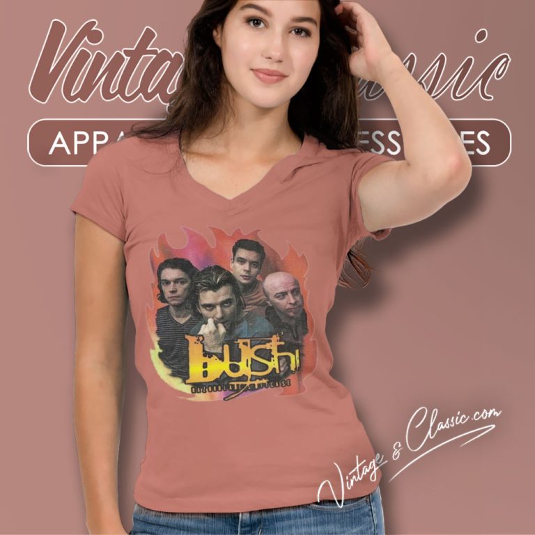 Bush Razorblade Suitcase V Neck TShirt Bush Razorblade Suitcase V Neck TShirt