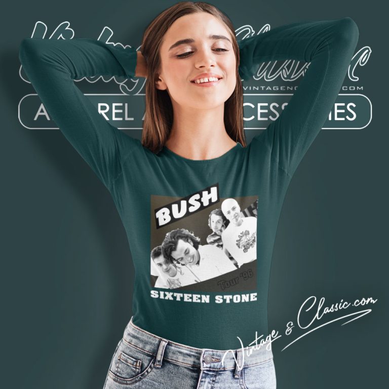 Bush Sixteen Stone 1996 Long Sleeve Tee Bush Sixteen Stone 1996 Long Sleeve Tee