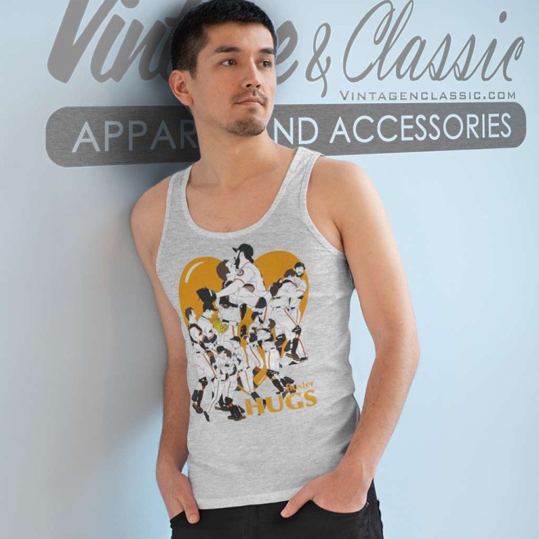 Buster Hugs San Francisco Giants Tank Top Racerback Buster Hugs San Francisco Giants Tank Top Racerback